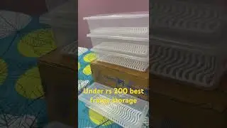 Affordable fridge storage under rs 200 #meeshohaul #ytshorts #flipkart #storageboxes