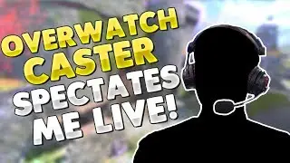 Overwatch Caster/Commentator CASTING MY GAME LIVE!