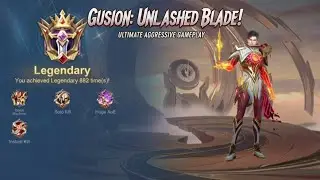 GUSION IS BROKEN! 20+ Kills Aggressive Rotation #mobilelegends #mlbb #gusionhyper #viral 