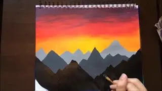 SUPER SIMPLE ACRYLIC  PAINTING ANYONE CAN DO! (In UNDER 45 minutes!)