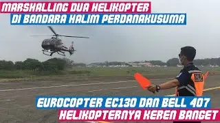 Ternyata begini cara Marshalling Helicopter! Sekali landing dua Helicopter!