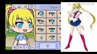 Creando personajes de Sailor moon en gacha life//kawaii gacha