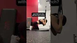 ‼️ как почувствовать пресс с помощью скручиваний на канате #gymhacks