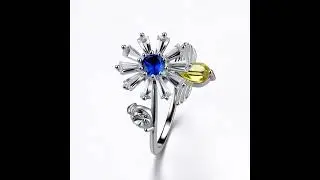 Anti Anxiety Rings,  Adjustable Stress Relief Spinning Fidget Ring, Gift