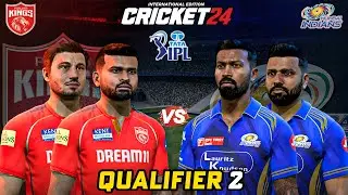 Qualifier 2 - PBKS vs MI 😍🔥!! Last Over Thriller of IPL in Cricket 24
