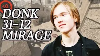 Donk's insane 31K! Donk POV ONLY! Faceit match with Voice Comms on Mirage