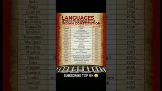 languages in the eight schedule of the Indian constitution #gk #shorts #constitution #language #ias