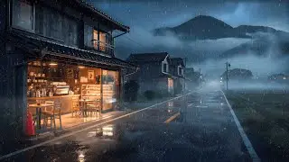 Tokyo Street Rainy Night ☕ Lofi Coffee Shop | Midnight Nostalgia 1990s for Deep Focus