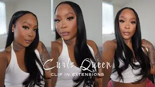 How I Achieved Clip In Extensions With Short Hair! | Curls Queen Hair