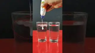 Normal water 🆚 Cold water with gum #experiment #short #shortfeed #rky 💯💯