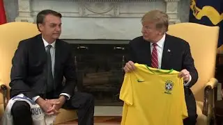 Trump touts US-Brazilian ties in meeting with Bolsonaro