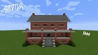 ASMR Gaming | Minecraft Creative | Brick House + Keyboard/Mouse sounds 😴