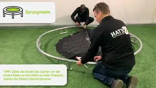 Anleitung-Video Etan Hi-Flyer Bodentrampoline Sprungmatte Rund