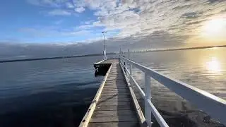 Sunrisenya indah, tamannya luas dan mancing ikan di Applecross Jetty Australia
