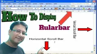 How To Display Rularbar In Ms Word  || How To Show Scroll bar || Hide and Unhide || #msword