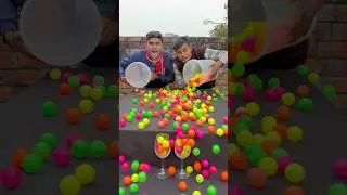 Best multicolour ball roll family challenge ✅#shorts #game