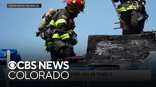 Solar panels involved in fire at Colorado home