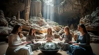 Deep Forest Night With Flowing Water Birds And Soft Handpan For Restful Sleep And Calm