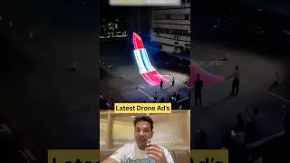 Latest drone ad&rsquo;s system in china , in India soon . Innovative video #technology #advertising