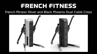 French Fitness Silver and Black Phoenix Dual Cable Cross