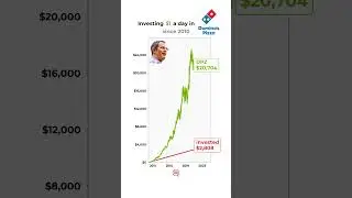 POV: You invested $1/day in Domino's Pizza📈🔥 #dominos #investments #stockmarket
