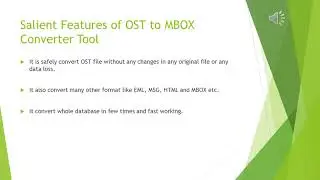OST to MBOX Converter Advance Migration Tool