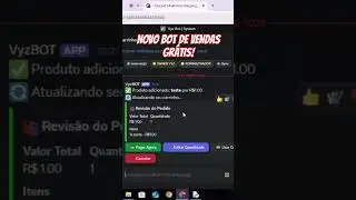 🔥 NOVO BOT DE VENDAS PARA PC E MOBILE GR&Aacute;TIS!!! LINK DO V&Iacute;DEO NOS COMENT&Aacute;RIOS: #discord