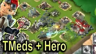 Tank Medics + Cpt Evertspark | Critter Wall! | Boom Beach Hero Gameplay