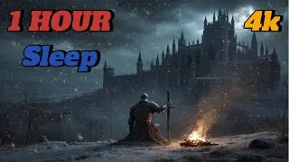 Knight by the Bonfire 🕯️ | Dark Souls Ambience &ndash; Sad Fantasy Lo-Fi Background Music (4K)