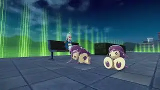 A shiny Mawile sleeps.