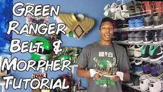 DIY Green Ranger Belt & Morpher - Mighty Morphin Power Rangers Tutorial