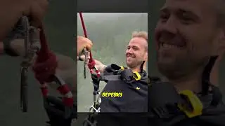 Самый страшный прыжок с тарзанки в жизни!