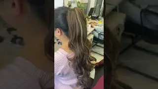 Soft & Easy Ponytail Hairstyle with Claw Clips #fok #ponytail #beauty