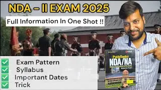 NDA 2025 |EXAM|PATTERN|TRICKS|DATES| #nda #youtube #defence #national #academy #india #fyp #books