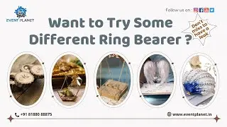 Some Unique Engagement Ring💍 Holders | Themed based Wedding Ring Platter