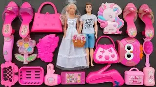 Satisfying with Unboxing Cute Pink Princess Makeup Play Set ASMR｜Review Toys ( no music)
