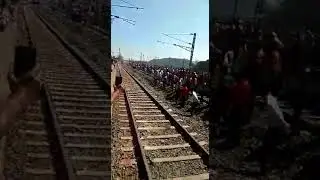 Dhanbad Allepuzah Express train at Katrasgarh Railway Station