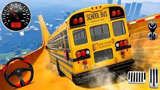 Crazy Mega Ramp Bus Stunts Driving -  Coach Bus Extreme Stunt Racing : Android Gameplay #2