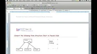Structure Chart to Pseudo code - Decision