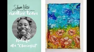 Poppy fields art journal with CT member Checiegirl Creation - Nathifa