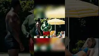 Hulk adamı havuza fırlattı  #trendingshorts #hulk  #marvel #yapayzeka  #keşfet