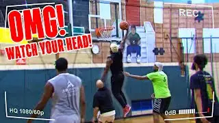 NYC HOOPER Goes Crazy 5V5 Basketball in NYC Private Gym (Dunked ON)
