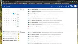 Using the Calendar Tool