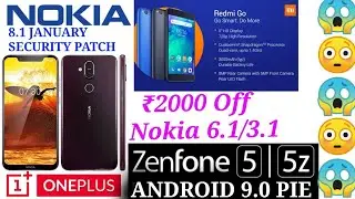 Asus zenfone 5Z Android pie | NOKIA 8.1,galaxy m20 |oneplus 6t,6,5,5t |