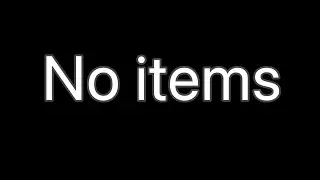No items