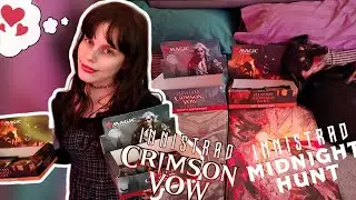 AWESOME PULLS!!! Innistrad Crimson Vow & Midnight hunt double unpacking ❤️ 