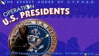 C.Y.P.H.E.R. Operation US Presidents gameplay (PC Game, 1992)