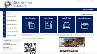 Risk Averse Insurance Client Portal - Personal Insurance