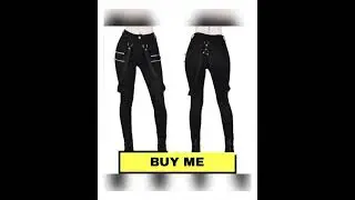 Women's Vintage High Waist Punk Cargo Pants