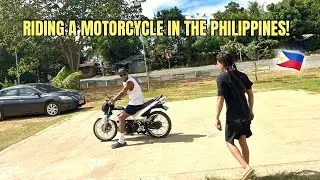 Riding a MOTORCYCLE in the PHILIPPINES for the FIRST time!!! 🇵🇭 Province Life